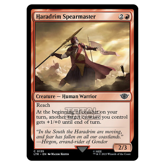 Magic The Gathering - The Lord of the Rings - Tales of Middle-Earth - Haradrim Spearmaster - 0135