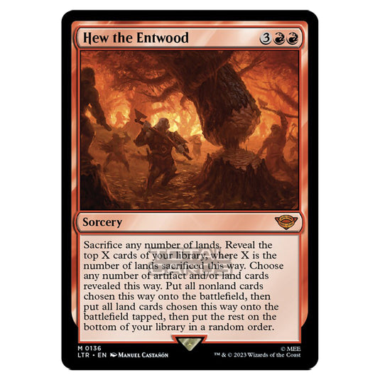 Magic The Gathering - The Lord of the Rings - Tales of Middle-Earth - Hew the Entwood - 0136