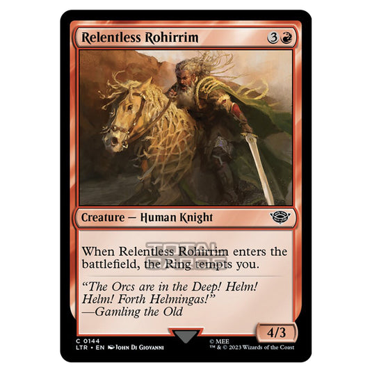 Magic The Gathering - The Lord of the Rings - Tales of Middle-Earth - Relentless Rohirrim - 0144