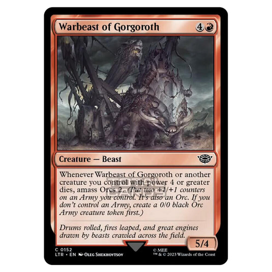 Magic The Gathering - The Lord of the Rings - Tales of Middle-Earth - Warbeast of Gorgoroth - 0152