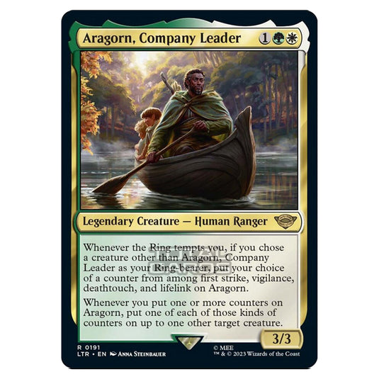 Magic The Gathering - The Lord of the Rings - Tales of Middle-Earth - Aragorn, Company Leader - 0191