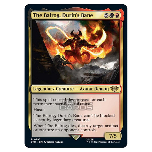 Magic The Gathering - The Lord of the Rings - Tales of Middle-Earth - The Balrog, Durin's Bane - 0195