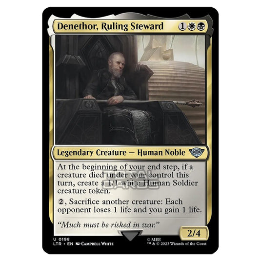 Magic The Gathering - The Lord of the Rings - Tales of Middle-Earth - Denethor, Ruling Steward - 0198