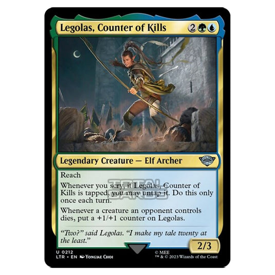 Magic The Gathering - The Lord of the Rings - Tales of Middle-Earth - Legolas, Counter of Kills - 0212