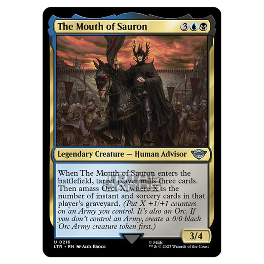 Magic The Gathering - The Lord of the Rings - Tales of Middle-Earth - The Mouth of Sauron - 0216