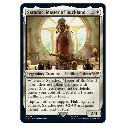 Magic The Gathering - The Lord of the Rings - Tales of Middle-Earth - Saradoc, Master of Buckland (Jumpstart Card)  - 0282