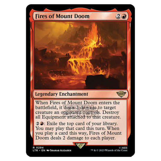 Magic The Gathering - The Lord of the Rings - Tales of Middle-Earth - Fires of Mount Doom (Starter Deck)  - 0294