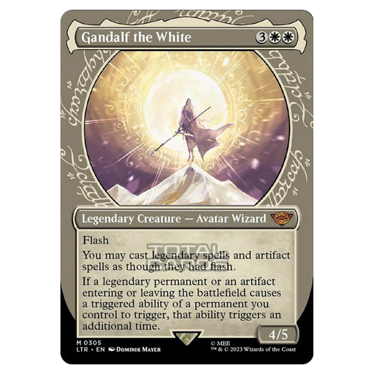 Magic The Gathering - The Lord of the Rings - Tales of Middle-Earth - Gandalf the White (Showcase Card)  - 0305