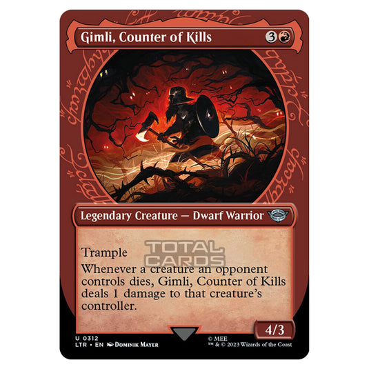 Magic The Gathering - The Lord of the Rings - Tales of Middle-Earth - Gimli, Counter of Kills (Showcase Card)  - 0312