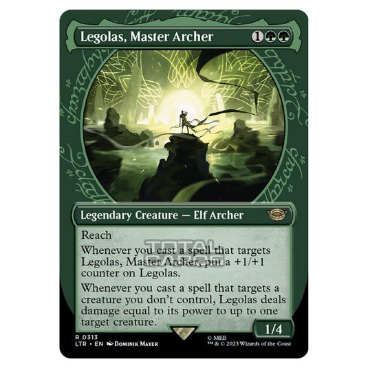 Magic The Gathering - The Lord of the Rings - Tales of Middle-Earth - Legolas, Master Archer (Showcase Card)  - 0313