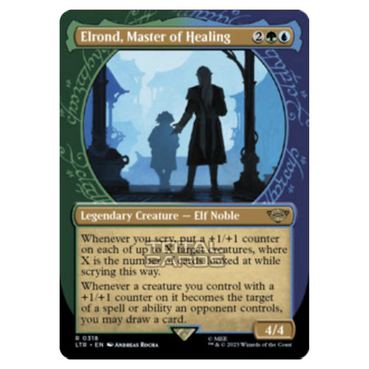 Magic The Gathering - The Lord of the Rings - Tales of Middle-Earth - Elrond, Master of Healing (Showcase Card)  - 0318