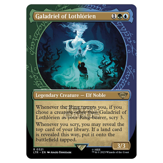 Magic The Gathering - The Lord of the Rings - Tales of Middle-Earth - Galadriel of Lothlórien (Showcase Card)  - 0321