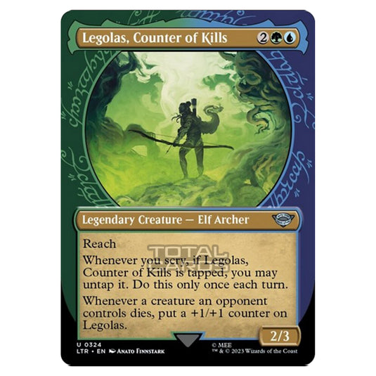 Magic The Gathering - The Lord of the Rings - Tales of Middle-Earth - Legolas, Counter of Kills (Showcase Card)  - 0324