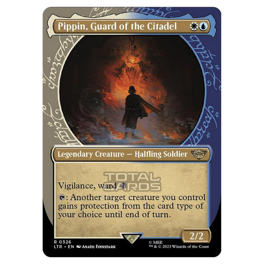 Magic The Gathering - The Lord of the Rings - Tales of Middle-Earth - Pippin, Guard of the Citadel (Showcase Card)  - 0326