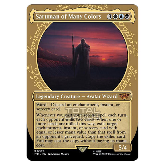 Magic The Gathering - The Lord of the Rings - Tales of Middle-Earth - Saruman of Many Colors (Showcase Card)  - 0328