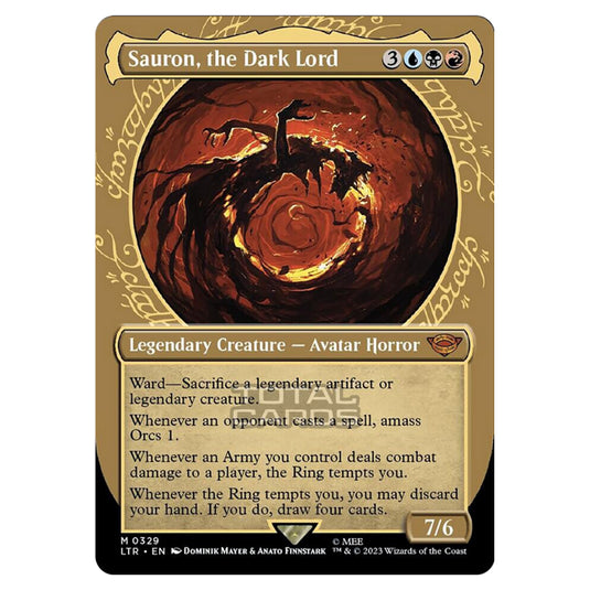 Magic The Gathering - The Lord of the Rings - Tales of Middle-Earth - Sauron, the Dark Lord (Showcase Card)  - 0329