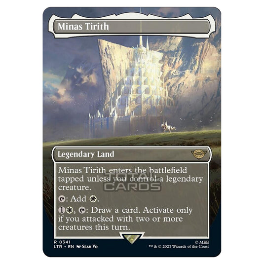 Magic The Gathering - The Lord of the Rings - Tales of Middle-Earth - Minas Tirith (Alternate-Art Borderless Card)  - 0341