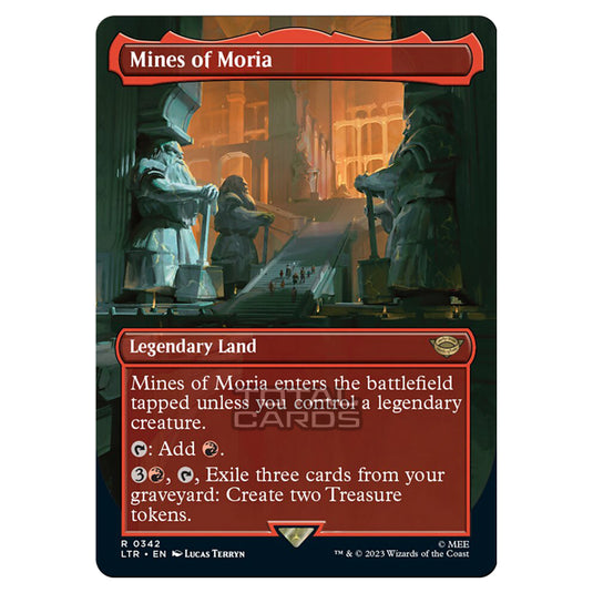 Magic The Gathering - The Lord of the Rings - Tales of Middle-Earth - Mines of Moria (Alternate-Art Borderless Card)  - 0342