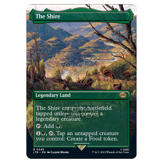 Magic The Gathering - The Lord of the Rings - Tales of Middle-Earth - The Shire (Alternate-Art Borderless Card)  - 0345