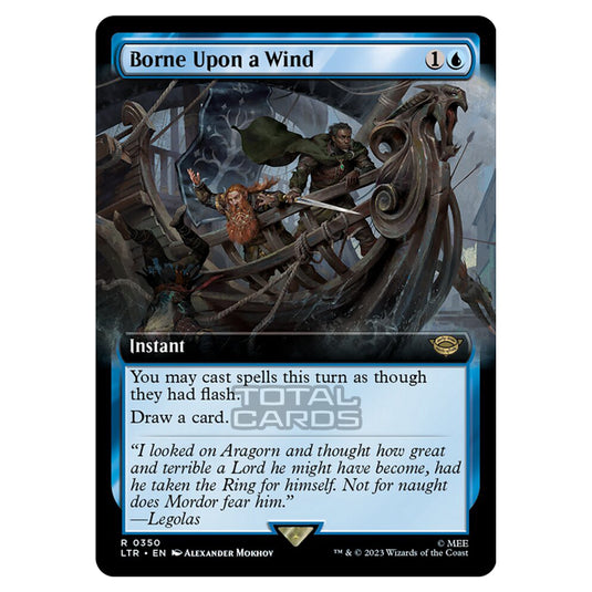 Magic The Gathering - The Lord of the Rings - Tales of Middle-Earth - Borne Upon a Wind (Extended Art Card)  - 0350