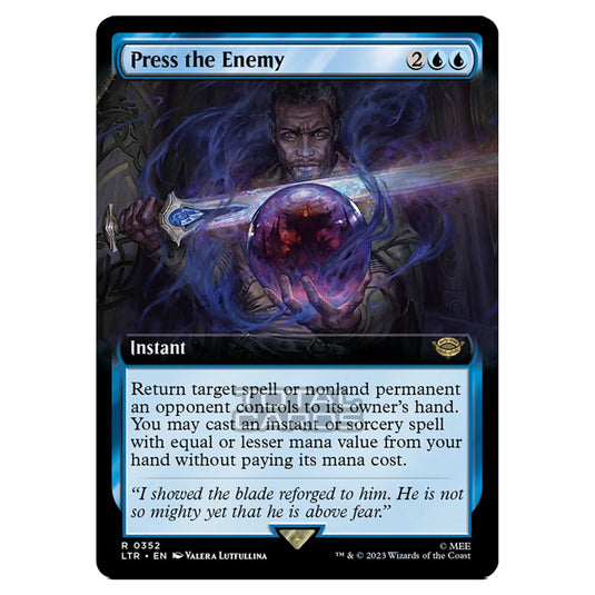 Magic The Gathering - The Lord of the Rings - Tales of Middle-Earth - Press the Enemy (Extended Art Card)  - 0352