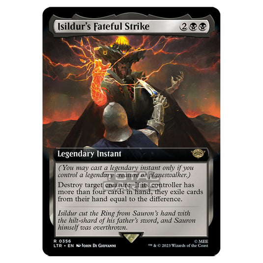 Magic The Gathering - The Lord of the Rings - Tales of Middle-Earth - Isildur's Fateful Strike (Extended Art Card)  - 0356