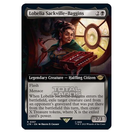 Magic The Gathering - The Lord of the Rings - Tales of Middle-Earth - Lobelia Sackville-Baggins (Extended Art Card)  - 0357