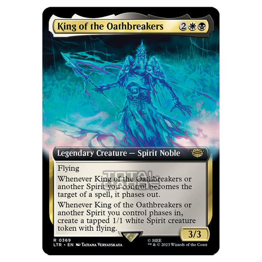 Magic The Gathering - The Lord of the Rings - Tales of Middle-Earth - King of the Oathbreakers (Extended Art Card)  - 0369