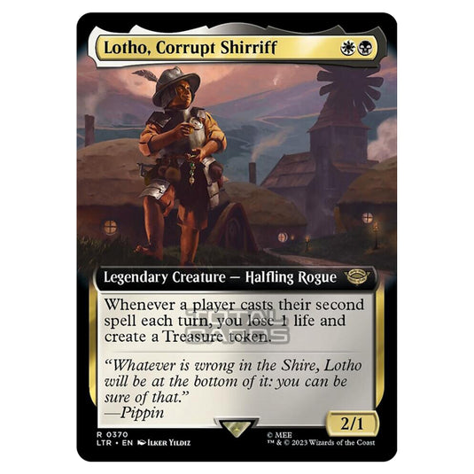 Magic The Gathering - The Lord of the Rings - Tales of Middle-Earth - Lotho, Corrupt Shirriff (Extended Art Card)  - 0370