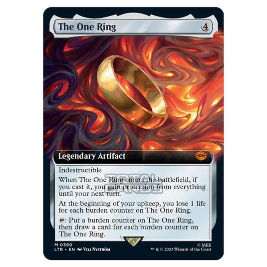 Magic The Gathering - The Lord of the Rings - Tales of Middle-Earth - The One Ring (Extended Art Card)  - 0380