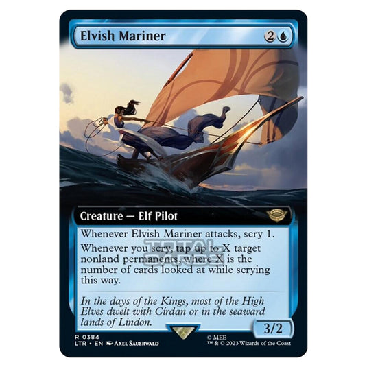 Magic The Gathering - The Lord of the Rings - Tales of Middle-Earth - Elvish Mariner (Extended Art Card)  - 0384