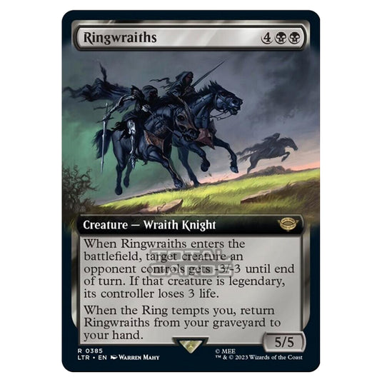 Magic The Gathering - The Lord of the Rings - Tales of Middle-Earth - Ringwraiths (Extended Art Card)  - 0385