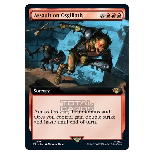 Magic The Gathering - The Lord of the Rings - Tales of Middle-Earth - Assault on Osgiliath (Extended Art Card)  - 0386