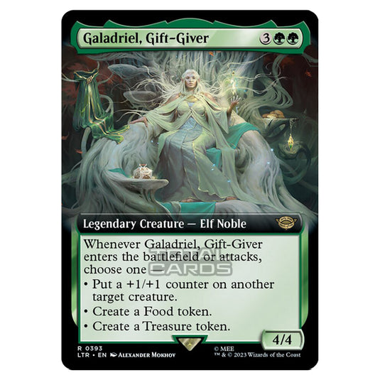 Magic The Gathering - The Lord of the Rings - Tales of Middle-Earth - Galadriel, Gift-Giver (Extended Art Card)  - 0393