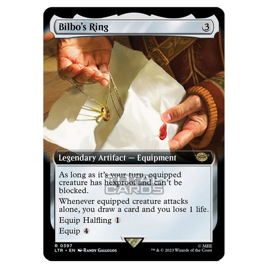 Magic The Gathering - The Lord of the Rings - Tales of Middle-Earth - Bilbo's Ring (Extended Art Card)  - 0397