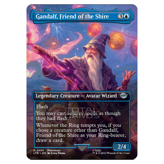 Magic The Gathering - The Lord of the Rings - Tales of Middle-Earth - Gandalf, Friend of the Shire (Scene Card)  - 0401