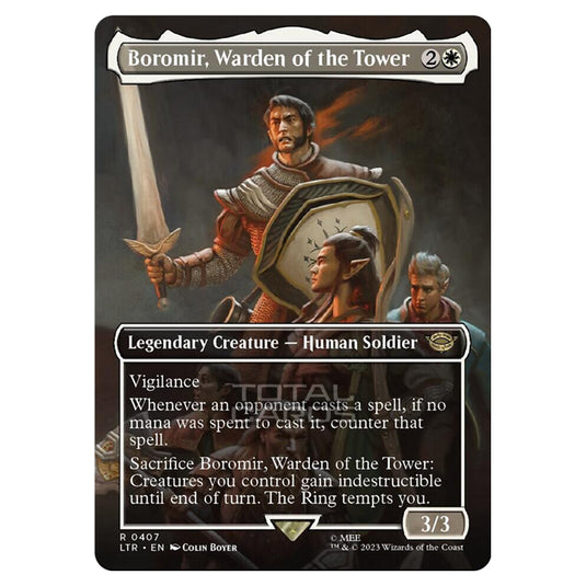 Magic The Gathering - The Lord of the Rings - Tales of Middle-Earth - Boromir, Warden of the Tower (Scene Card)  - 0407