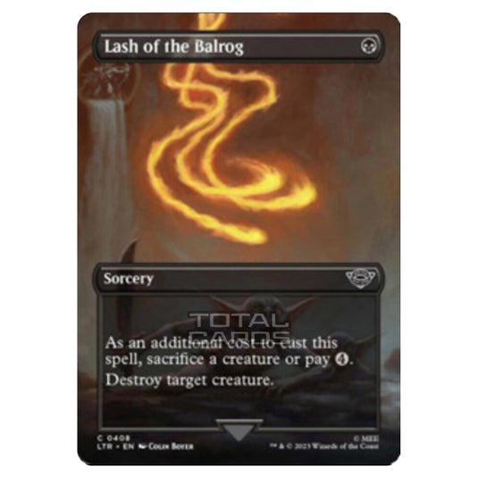 Magic The Gathering - The Lord of the Rings - Tales of Middle-Earth - Lash of the Balrog (Scene Card)  - 0408