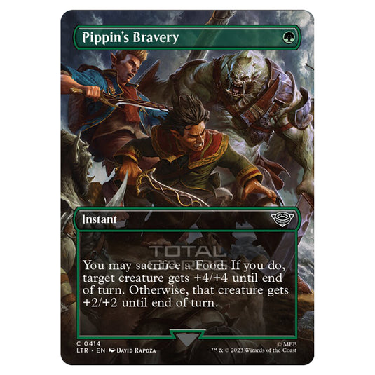 Magic The Gathering - The Lord of the Rings - Tales of Middle-Earth - Pippin's Bravery (Scene Card)  - 0414