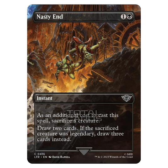 Magic The Gathering - The Lord of the Rings - Tales of Middle-Earth - Nasty End (Scene Card)  - 0416