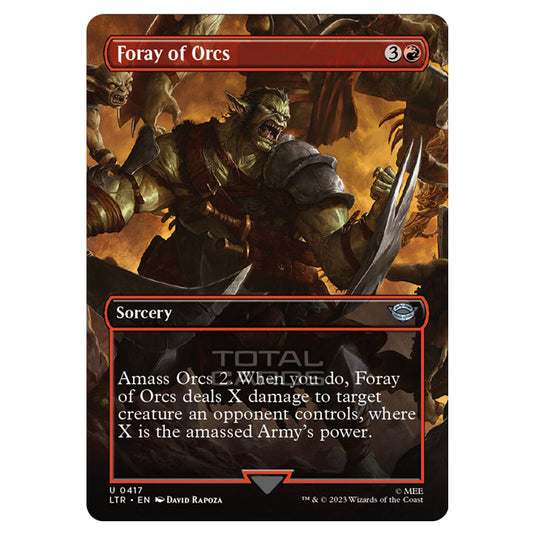 Magic The Gathering - The Lord of the Rings - Tales of Middle-Earth - Foray of Orcs (Scene Card)  - 0417