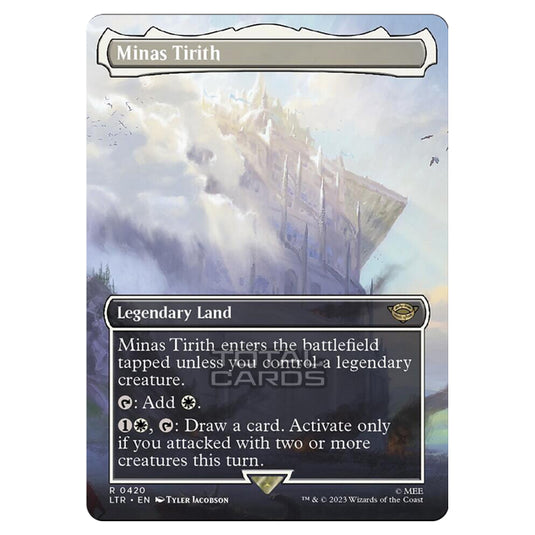 Magic The Gathering - The Lord of the Rings - Tales of Middle-Earth - Minas Tirith (Scene Card)  - 0420