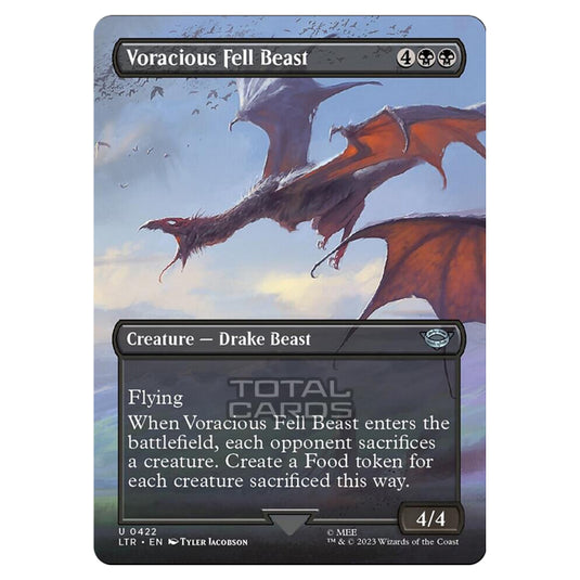 Magic The Gathering - The Lord of the Rings - Tales of Middle-Earth - Voracious Fell Beast (Scene Card)  - 0422