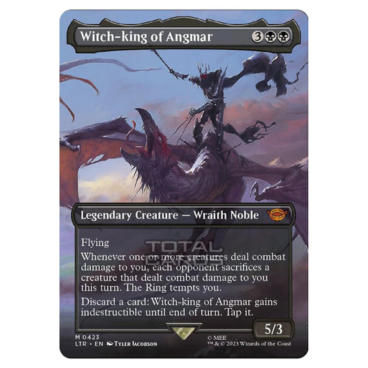 Magic The Gathering - The Lord of the Rings - Tales of Middle-Earth - Witch-king of Angmar (Scene Card)  - 0423