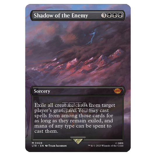 Magic The Gathering - The Lord of the Rings - Tales of Middle-Earth - Shadow of the Enemy (Scene Card)  - 0424