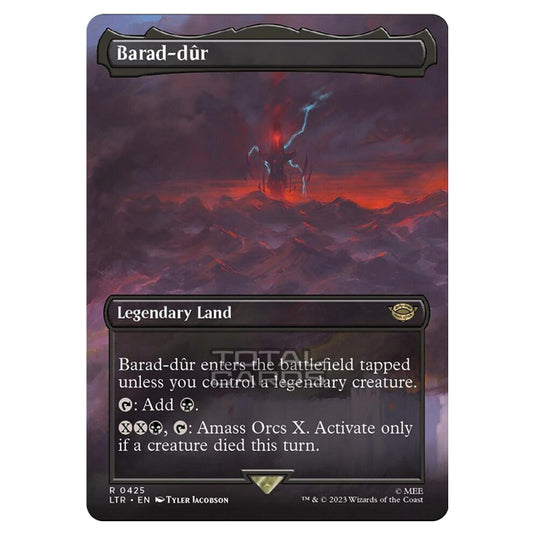 Magic The Gathering - The Lord of the Rings - Tales of Middle-Earth - Barad-dûr (Scene Card)  - 0425