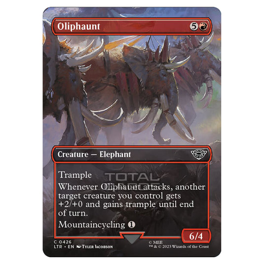 Magic The Gathering - The Lord of the Rings - Tales of Middle-Earth - Oliphaunt (Scene Card)  - 0426