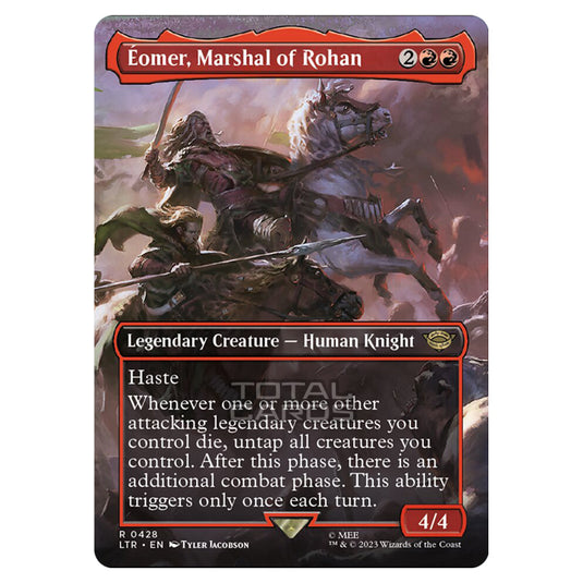 Magic The Gathering - The Lord of the Rings - Tales of Middle-Earth - Éomer, Marshal of Rohan (Scene Card)  - 0428