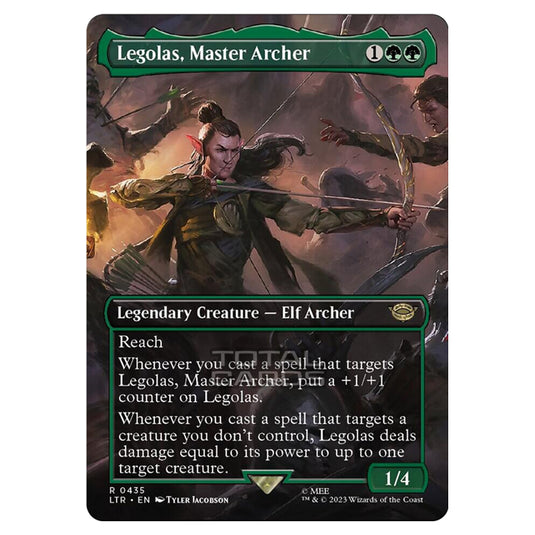 Magic The Gathering - The Lord of the Rings - Tales of Middle-Earth - Legolas, Master Archer (Scene Card)  - 0435