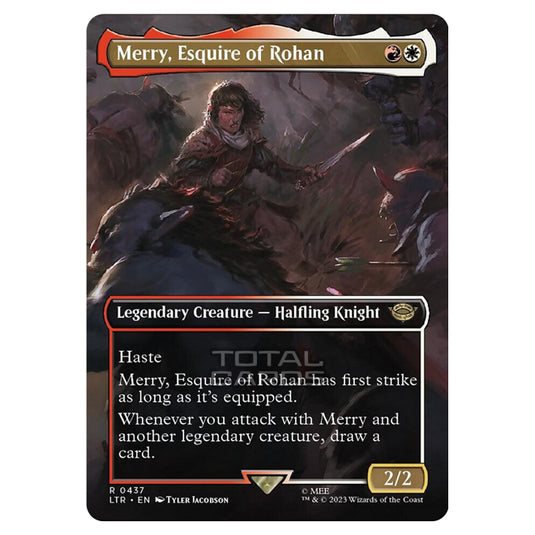 Magic The Gathering - The Lord of the Rings - Tales of Middle-Earth - Merry, Esquire of Rohan (Scene Card)  - 0437